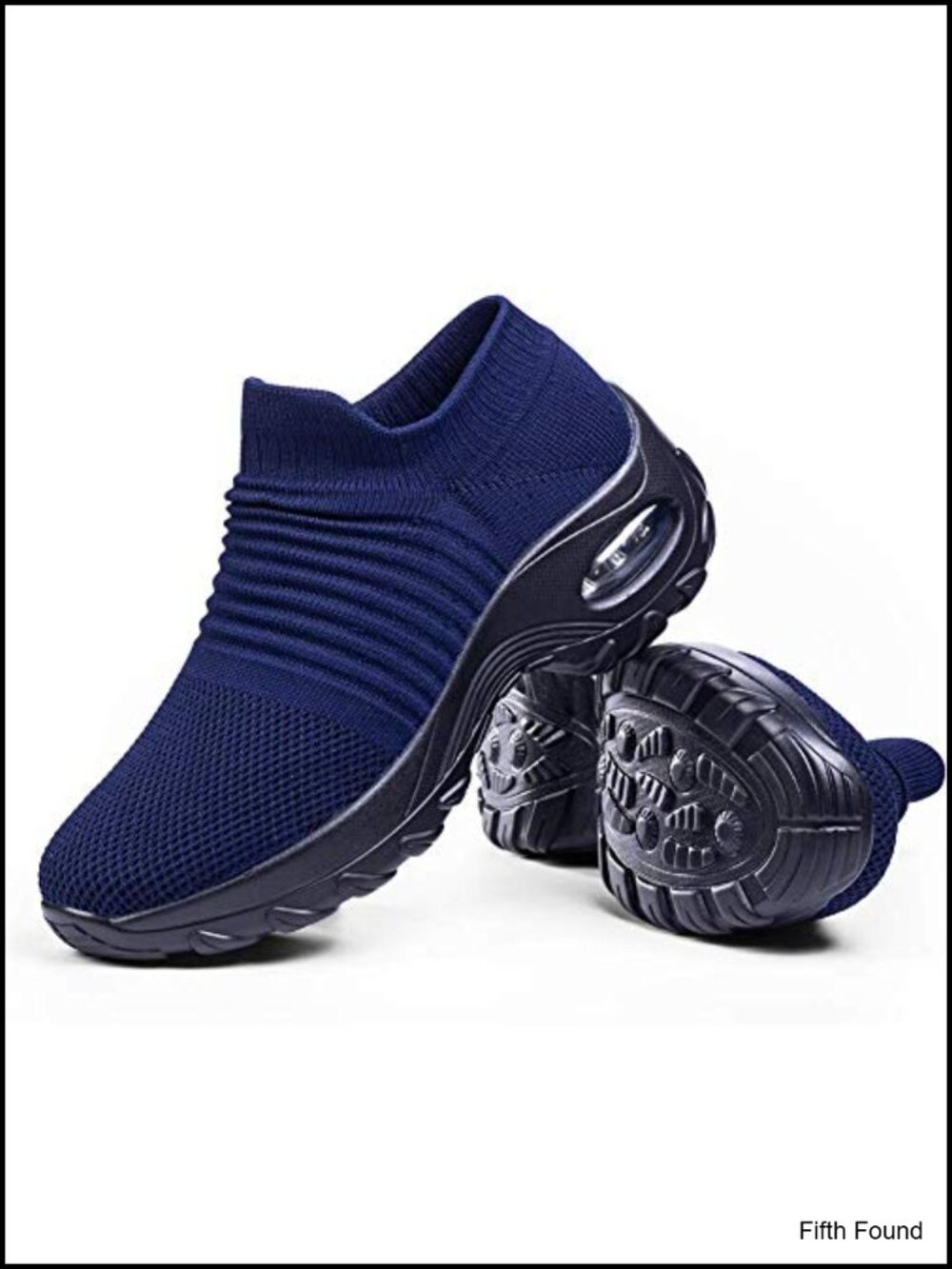Women's Walking Shoes Sock Sneakers Mesh Slip On Air Cushion Platform Loafers